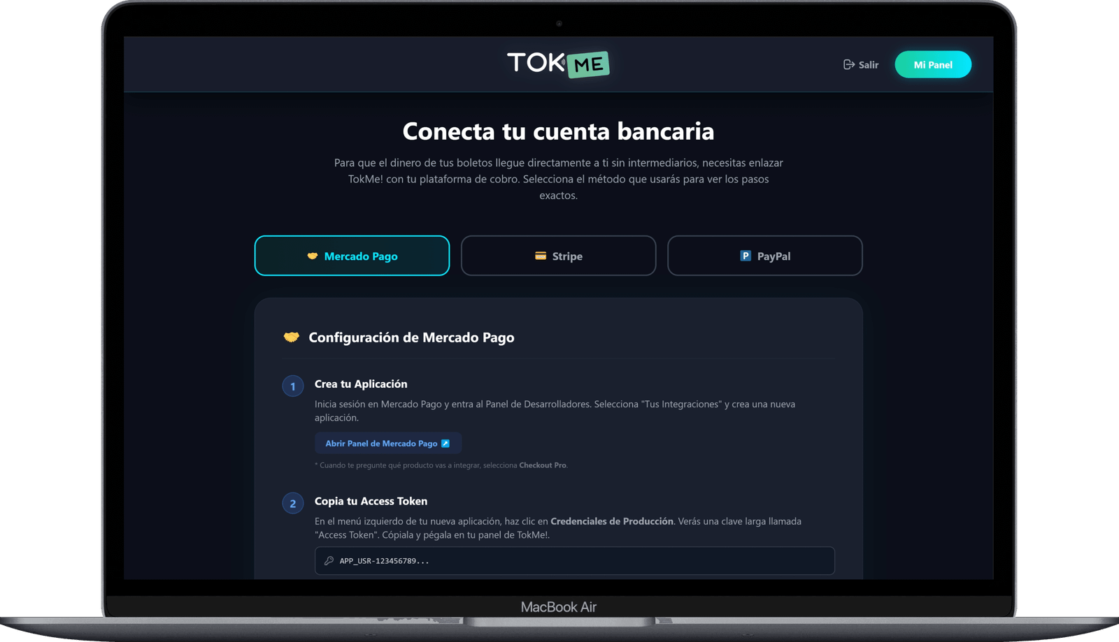 Plataforma en MacBook